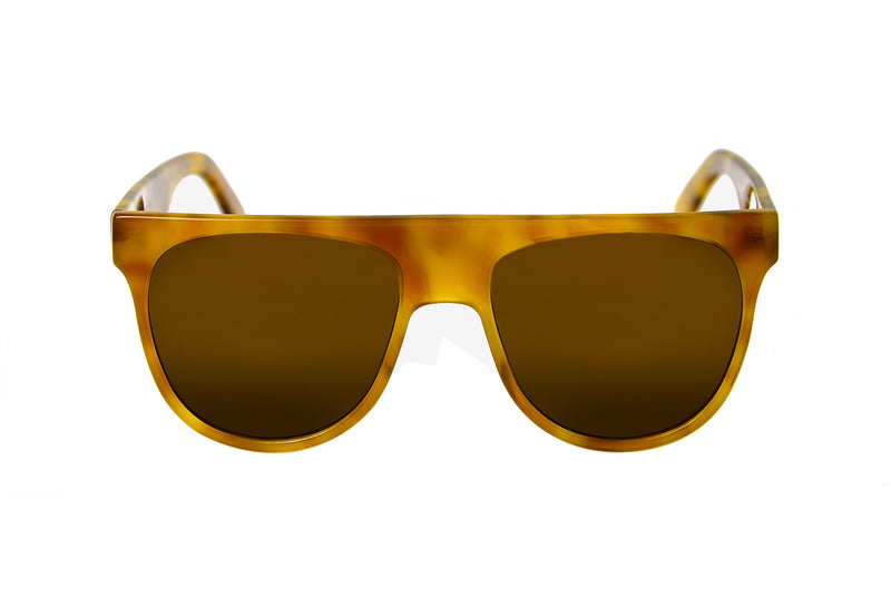 Sustainable orange sunglasses from Ozeano Vision